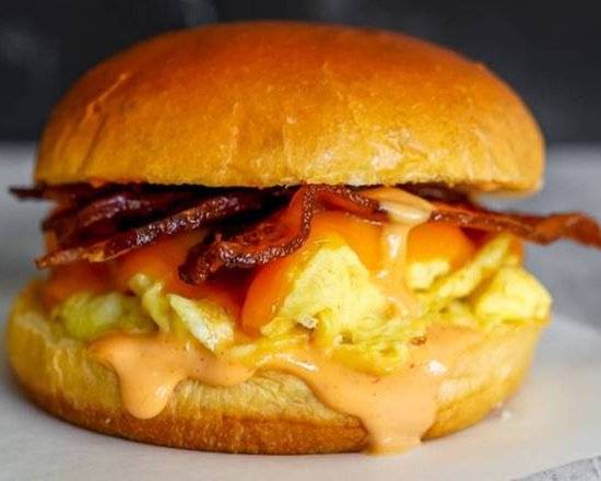 Brioche, Bacon, Egg, and Cheddar
