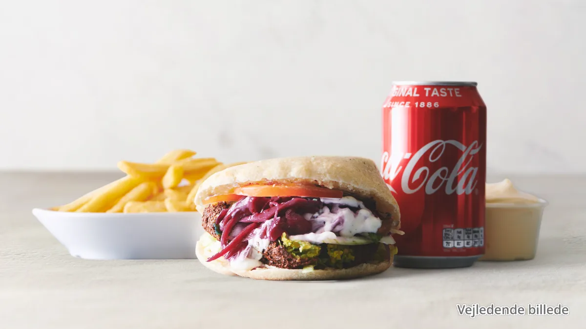 Pitabrød falafel menu (V)