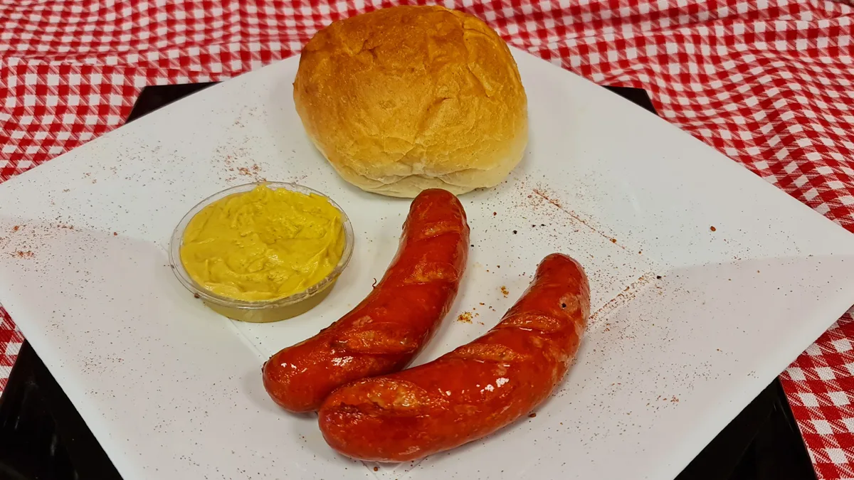 Sült debreceni (csípős)