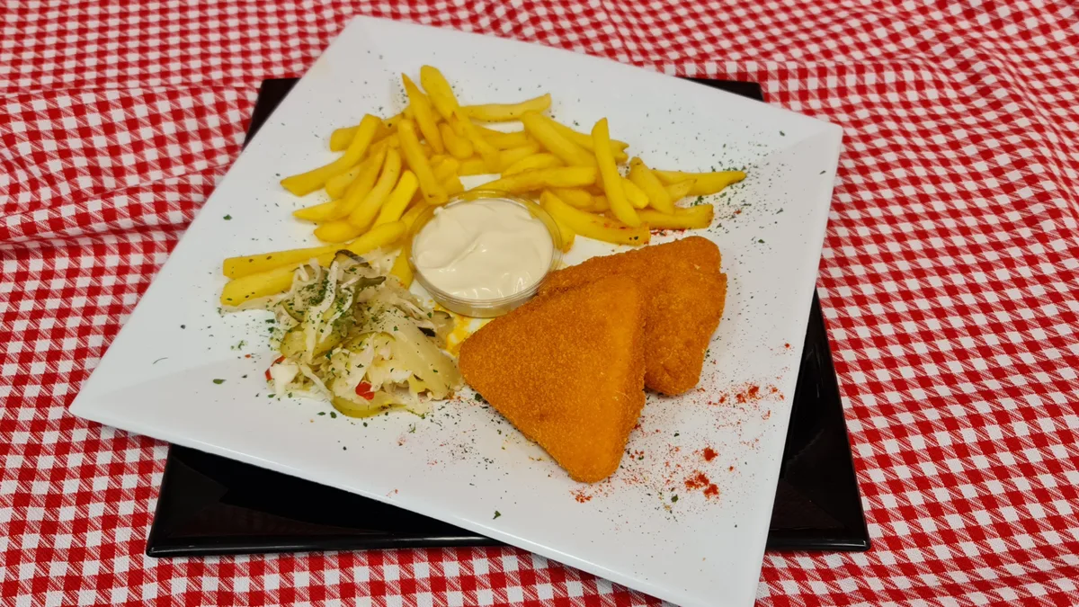 Szezámmagos rántott sajt (2db)