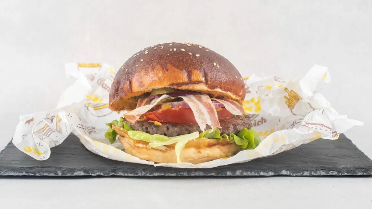 Bacon burger single