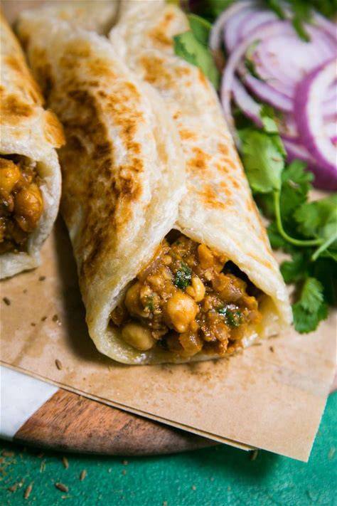 Punjabi choley wrap