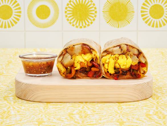 Fajita Veggie Breakfast Burrito