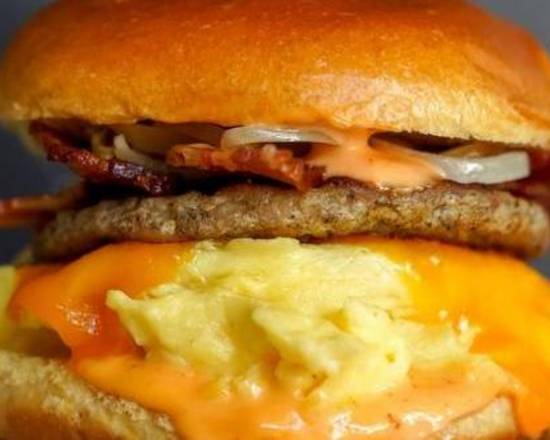 Meat Lovers Brioche Breakfast Sandwich