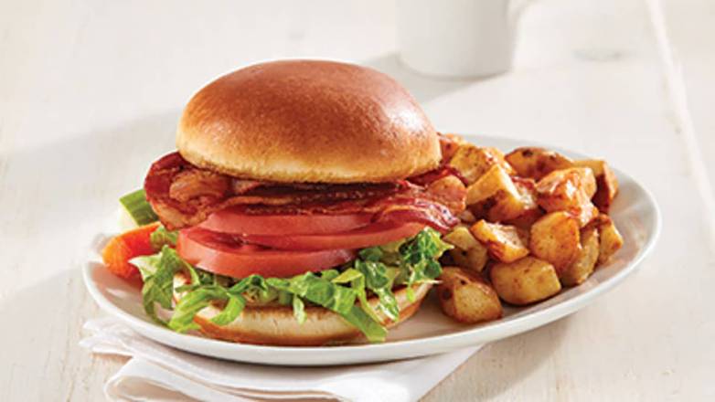 Peameal Style Bacon on a Bun