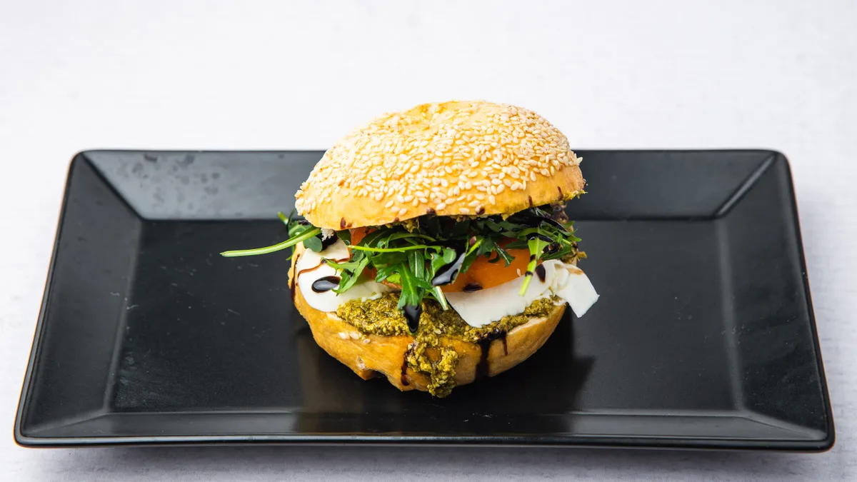 Caprese bagel