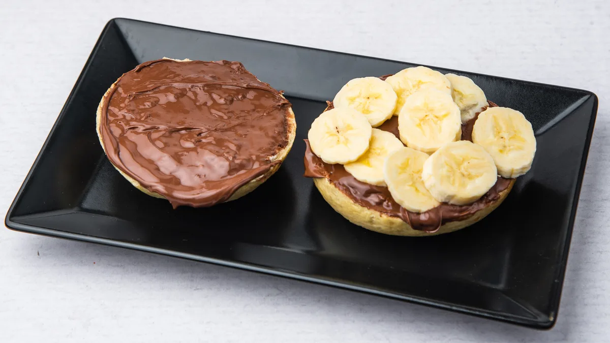 Nutella i banana bagel