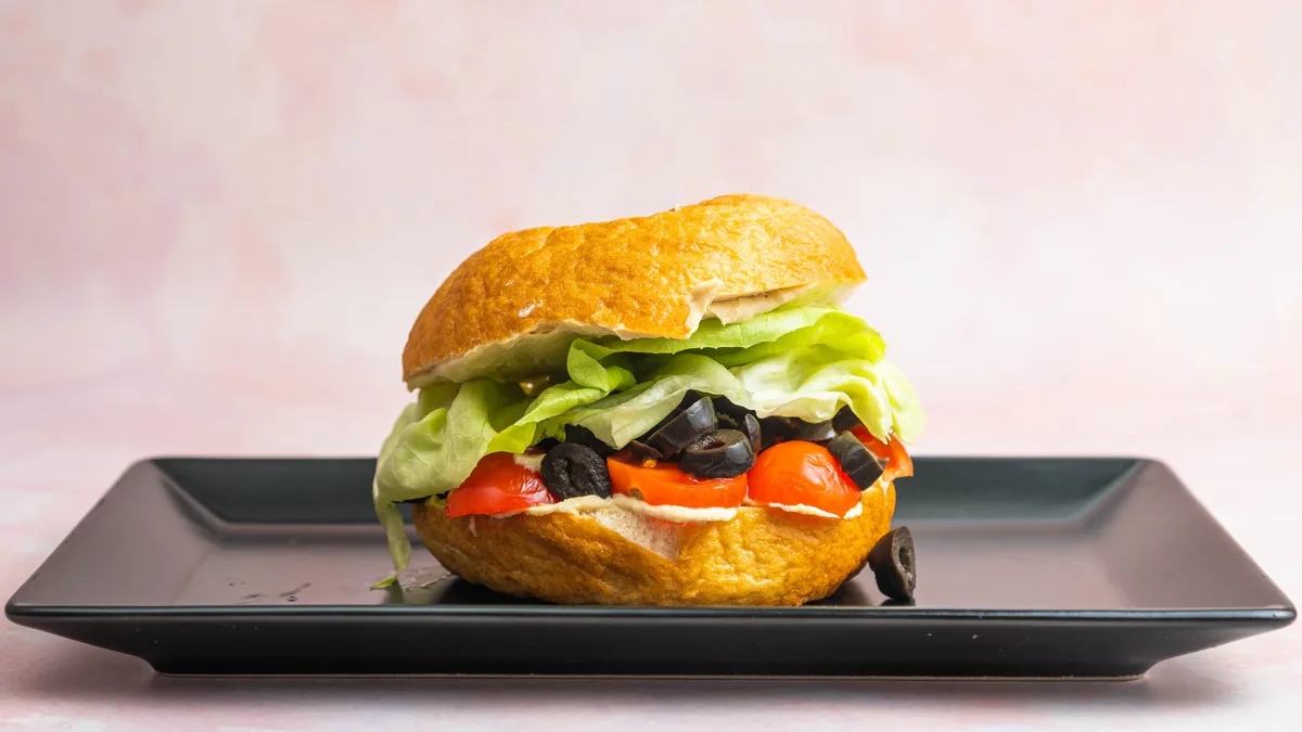 Vegan bagel