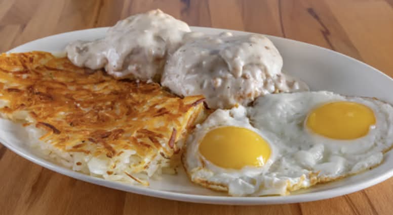Country-Fried Steak and Two Eggs