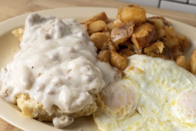 Two Biscuits and Gravy (Rise N Shine)