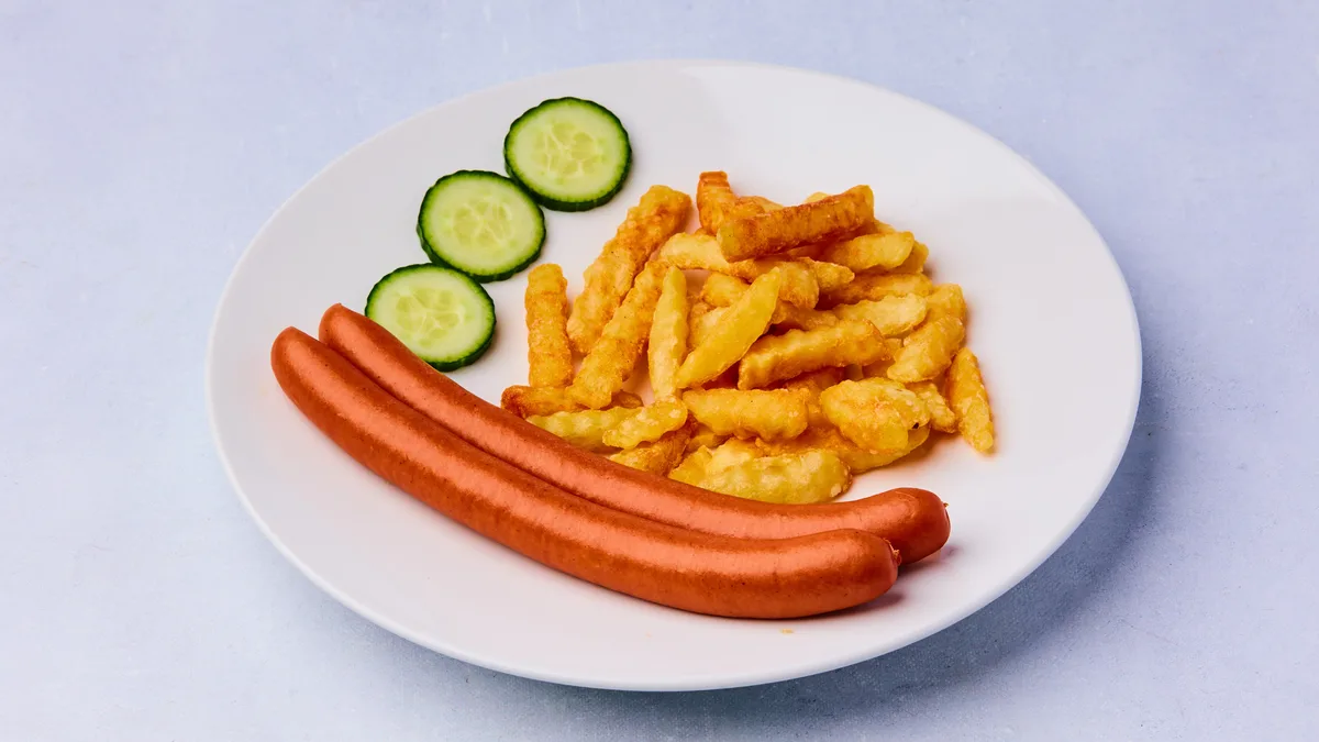 31. Wienerpølse med chips