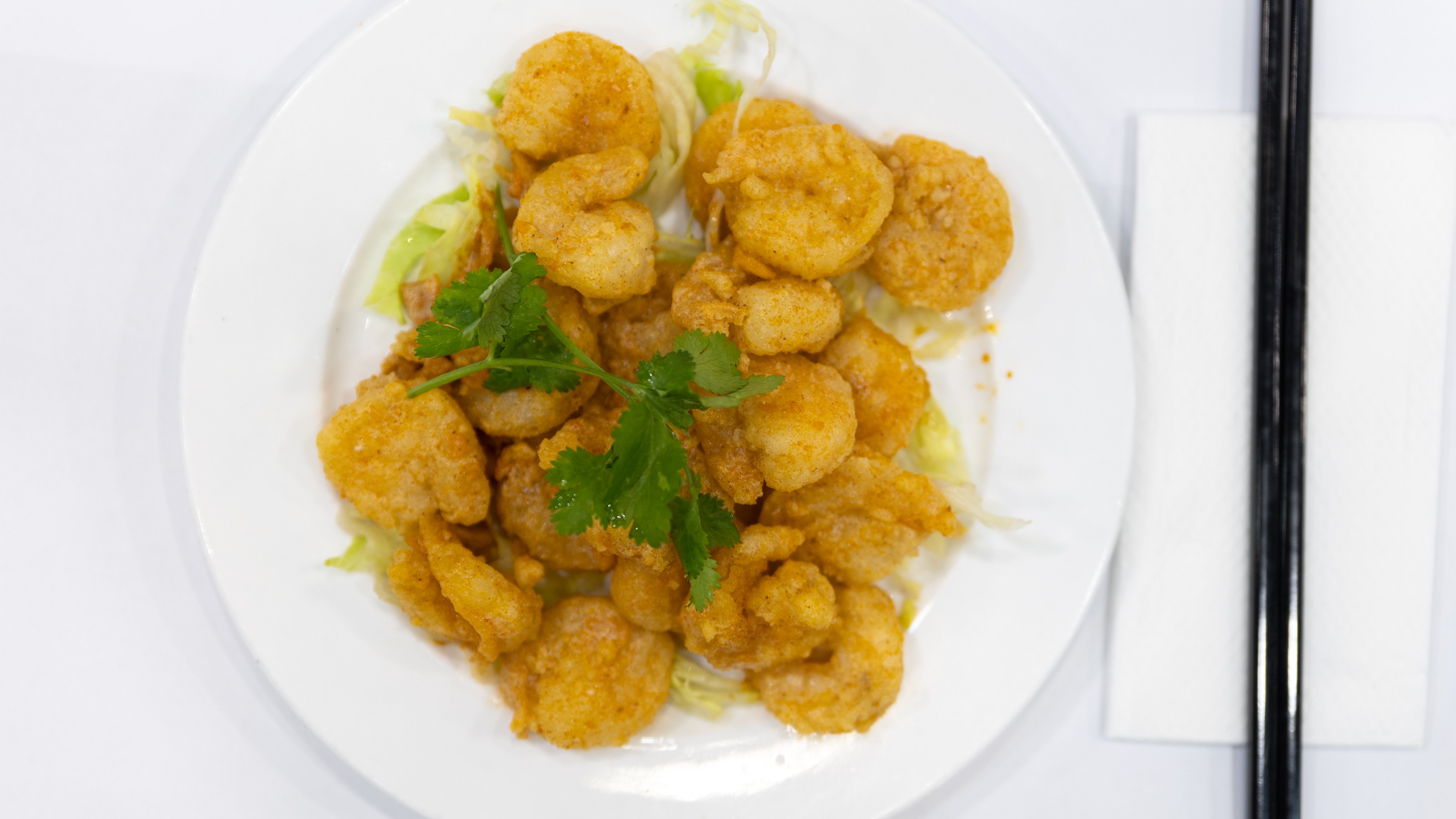 Deep Fried Prawns with Duck Egg Yolk