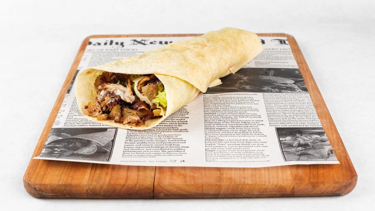 Jumbo kebab u tortilji