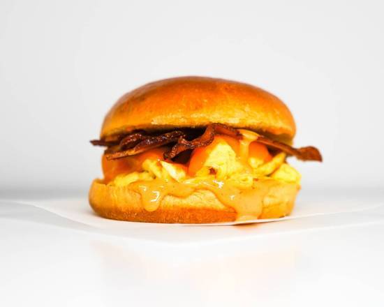 Brioche, Bacon, Egg, and Cheddar