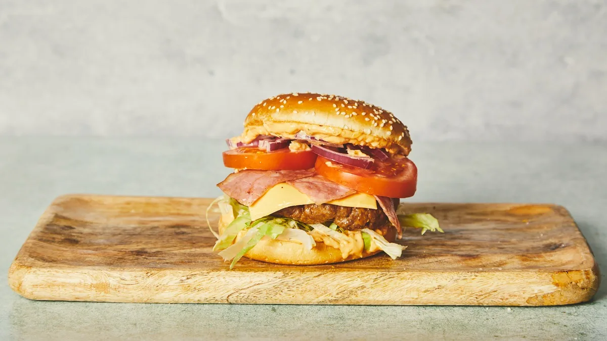 33. Cheese bacon burger
