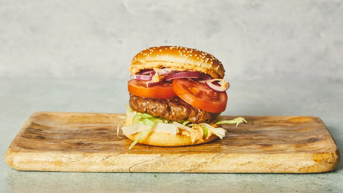 Okseburger menu