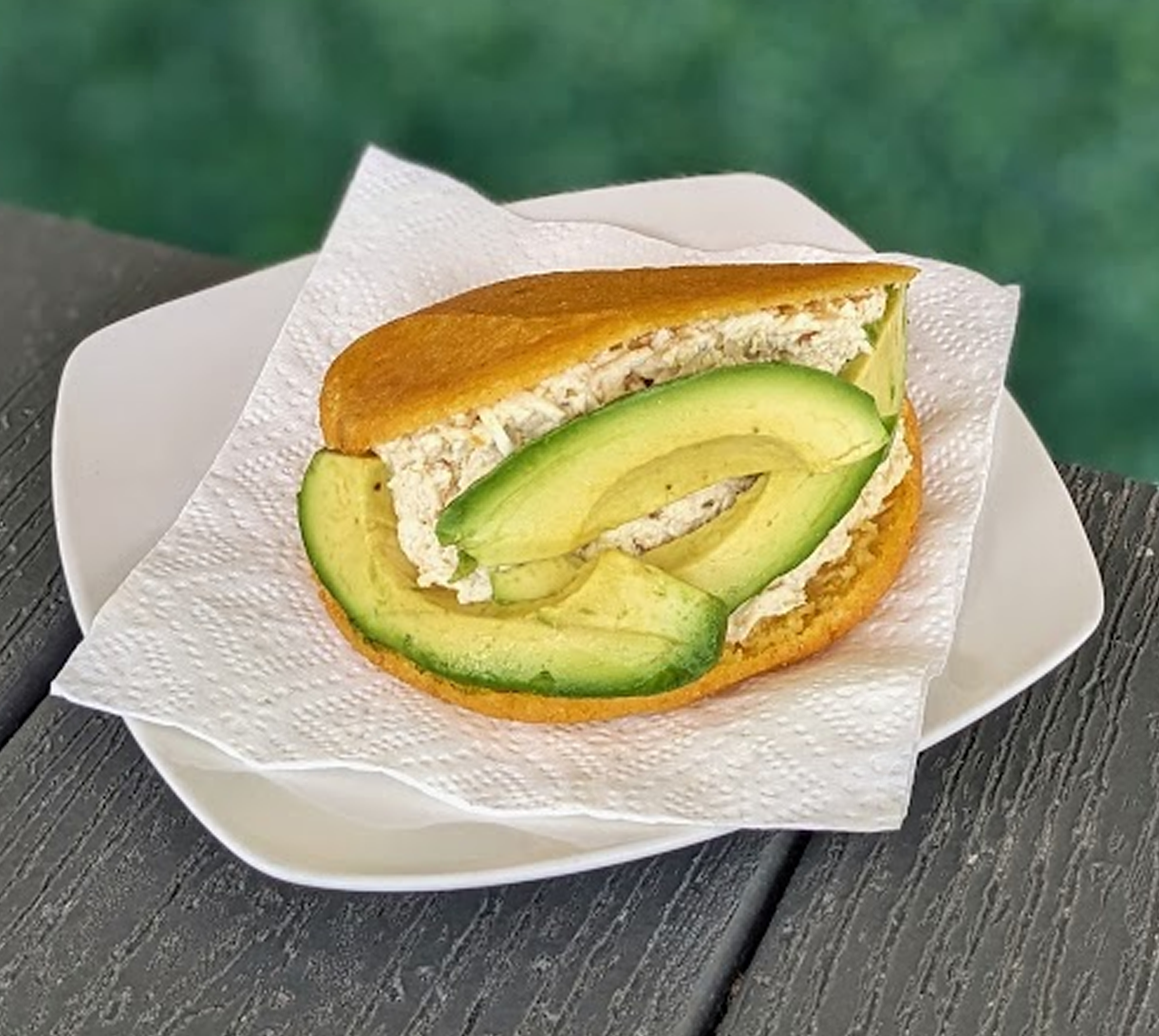 Arepa Chicken and Avocado