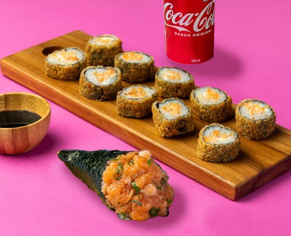 Combo 10 Hot Rolls + Temaki + Coca Cola