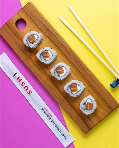 Uramaki De Salmão Com Cream Cheese (5un)