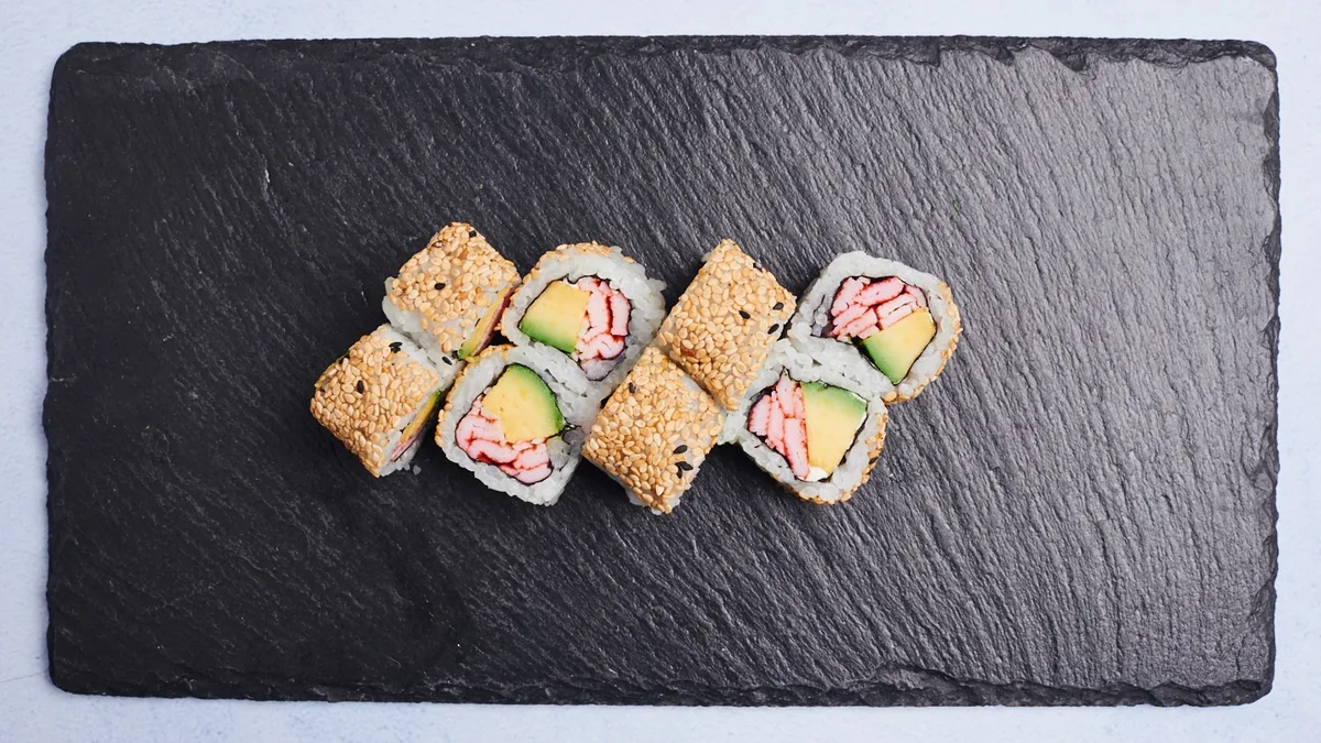31. Surimi Sesame I-O Maki