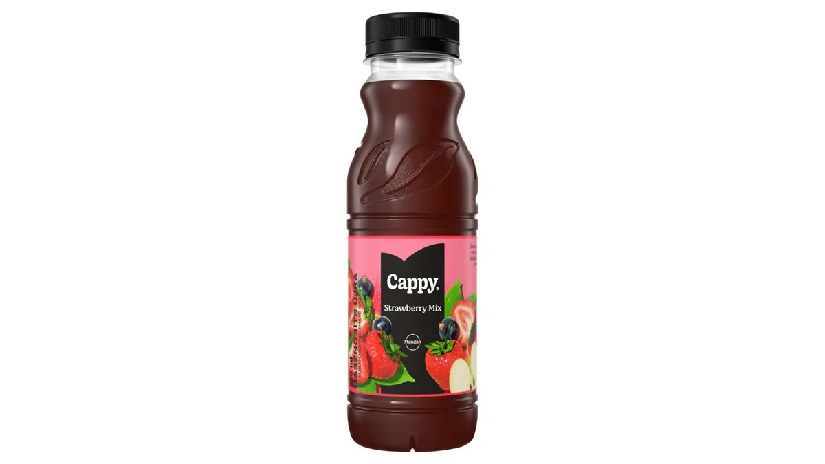 Cappy Eper mix gyümölcsital gyümölcslével és gyümölcspürével cukorral és édesítőszerekkel 330 ml