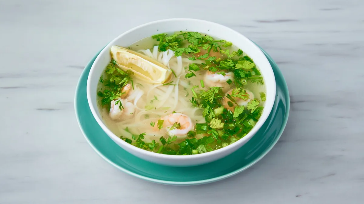 Pho leves Garnélarákkal nagy adag