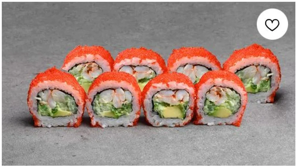 California tobiko krewetka (8 sztuk)