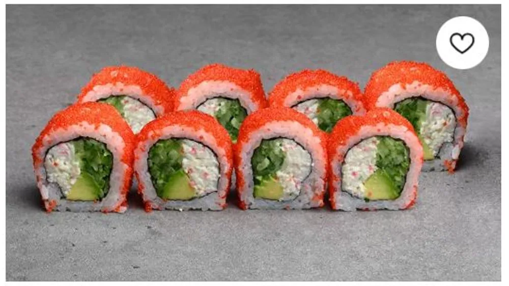 California tobiko Śniezny Krab (8 sztuk)