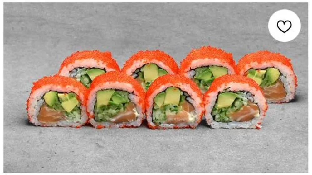 California tobiko łosoś (8 sztuk)