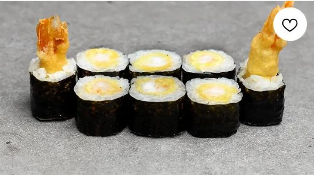 Maki krewetka w tempurze (8 sztuk)