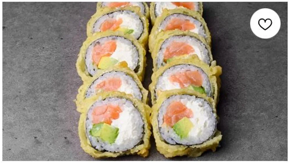 Łosoś w tempurze (10 sztuk)