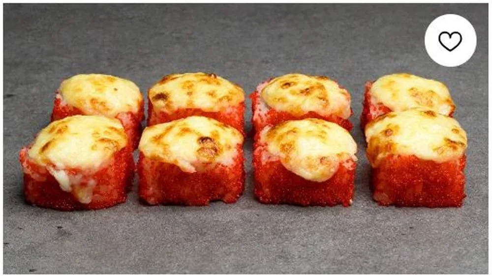 Zapiekany tobiko- Śniezny Krab (8 sztuk)