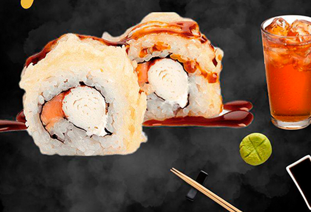 Combo Rollo de Camarones 10 Pz, Té Frío