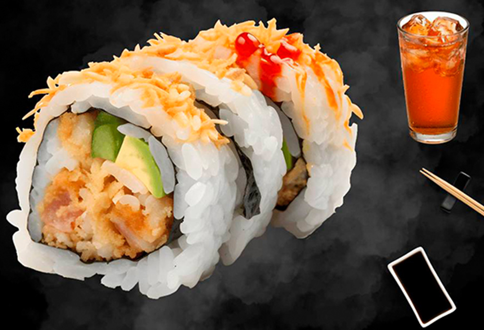 Combo Rollo Tempura 10 Pz, Té Frío