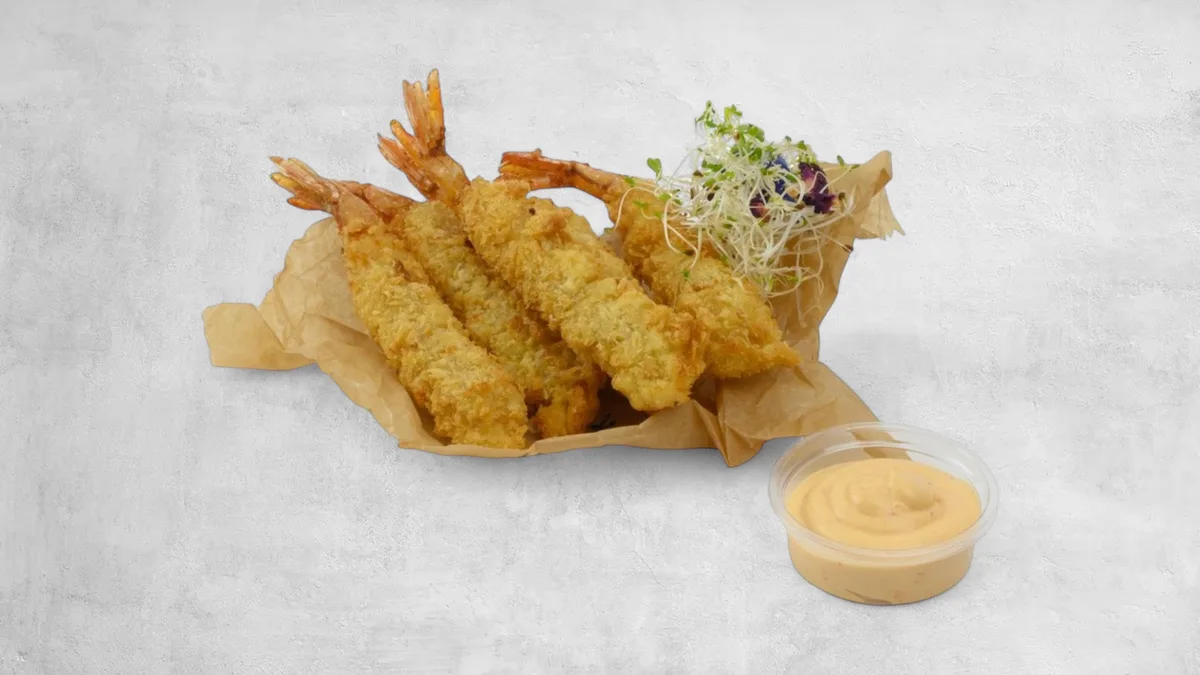 Krewetki w Panko z Hondashi