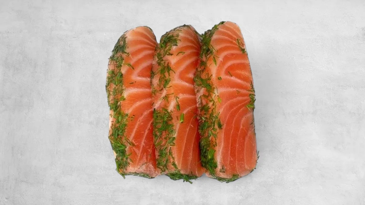 Sashimi z Gravlax Łososia