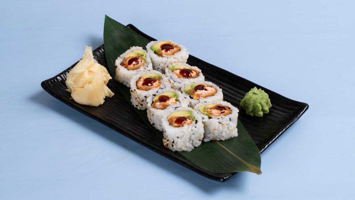 23B. Fritert Laks Maki/Kveite