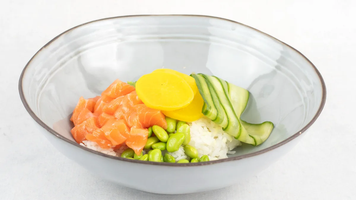 Salmon poke bowl