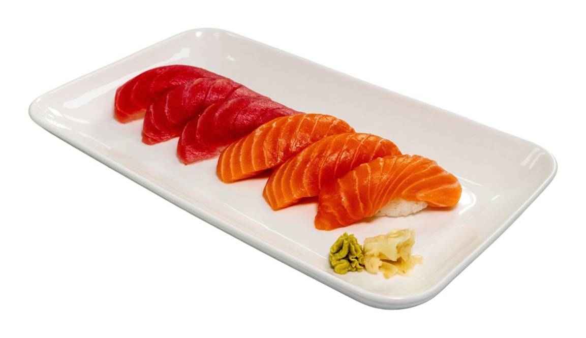 Tuna and Salmon Nigiri