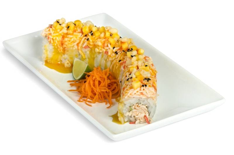 Mango Crunchy Dragon Roll