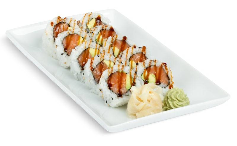 Yuzu Teriyaki Salmon Avocado Roll