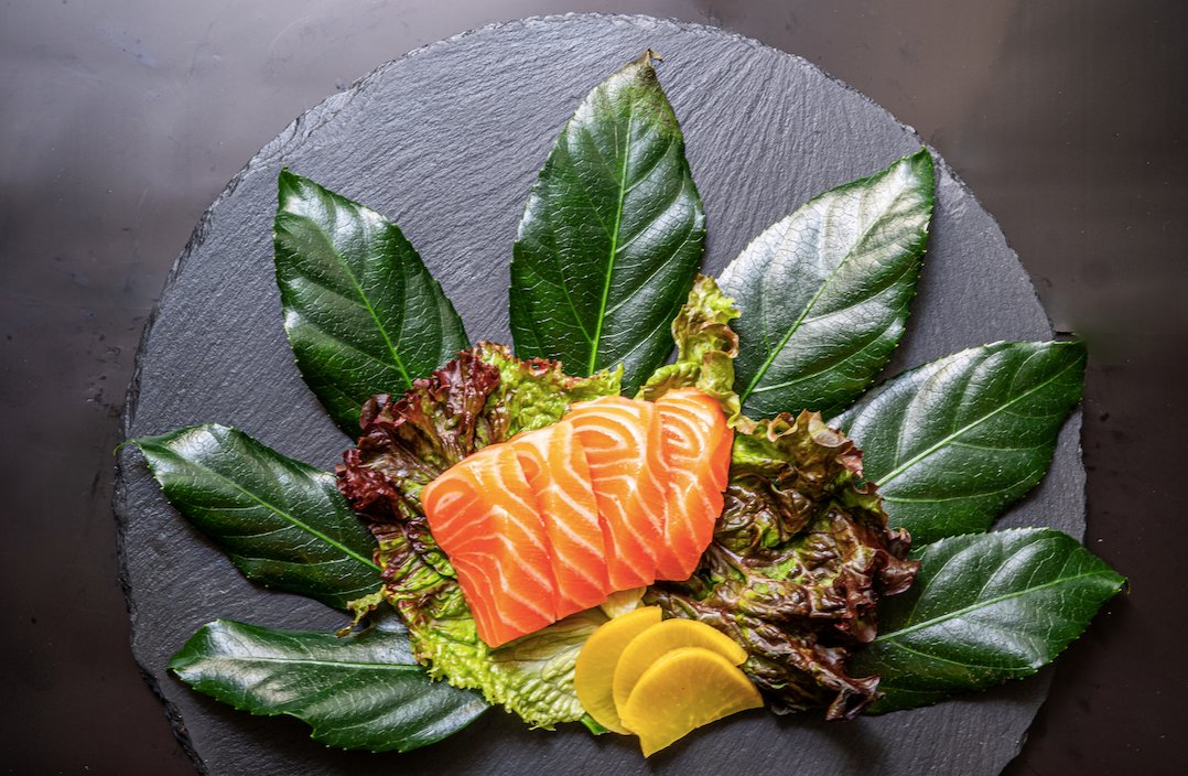 Salmon sashimi