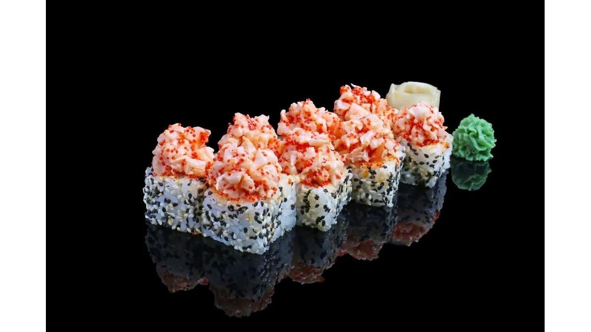Spicy  shrimps roll 8 buc.