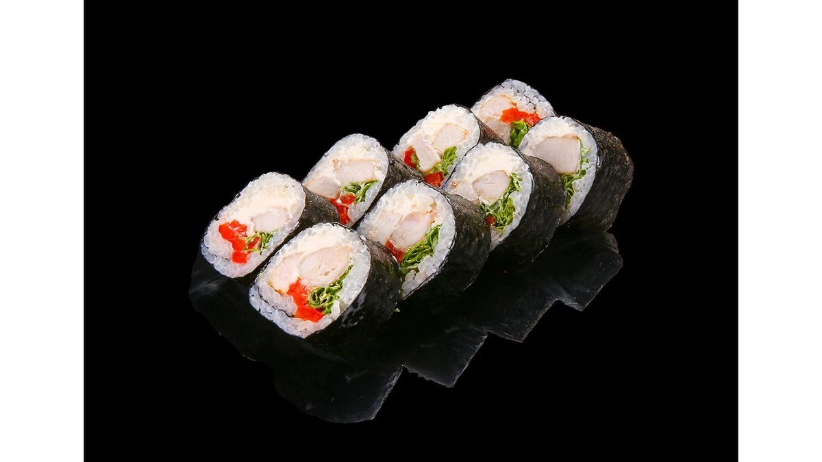 Uramaki chicken (Sushi rolls)