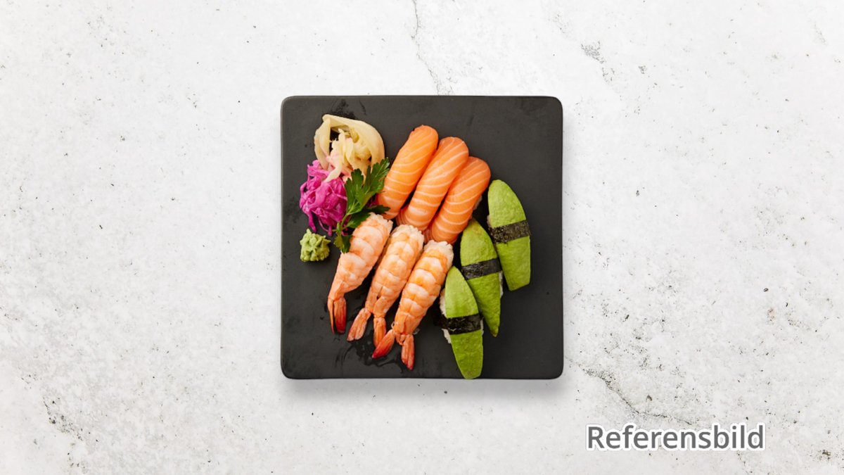 Nigiri Lax Avokado och Räkor 9 bitar
