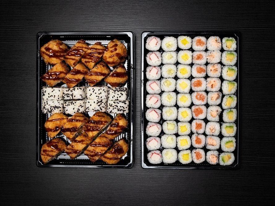 Sushi set S5. 78 ks + 3x Bubble tea ZDARMA