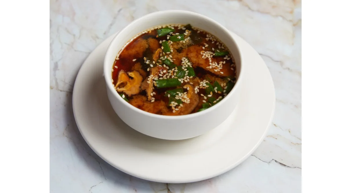 Miso Soup with Salmon