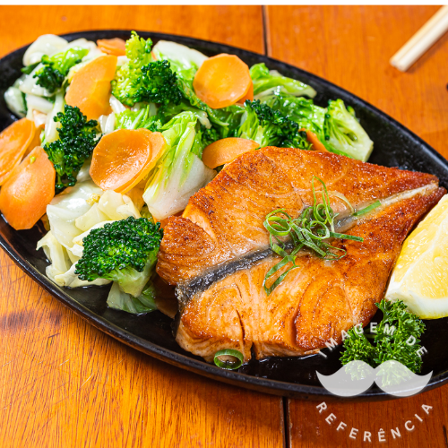 Teppanyaki de Salmao