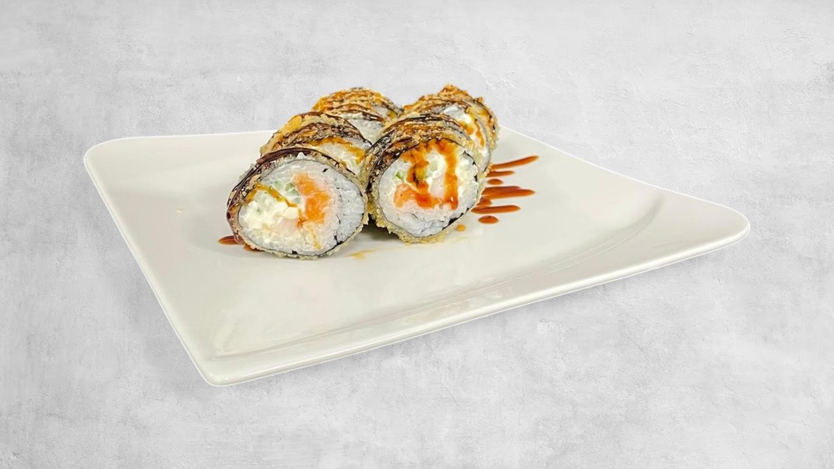 Tempura s lososom a krevetami