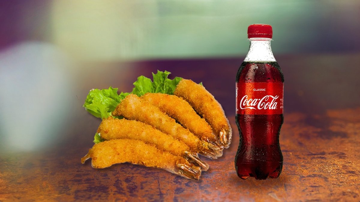 Shrimps Tempura + Coca Cola 300 ml